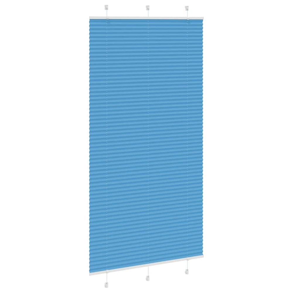 Klostuotos žaliuzės, mėlynos, 110x200 cm, audinys, plotis 109,4 cm, poliesteris