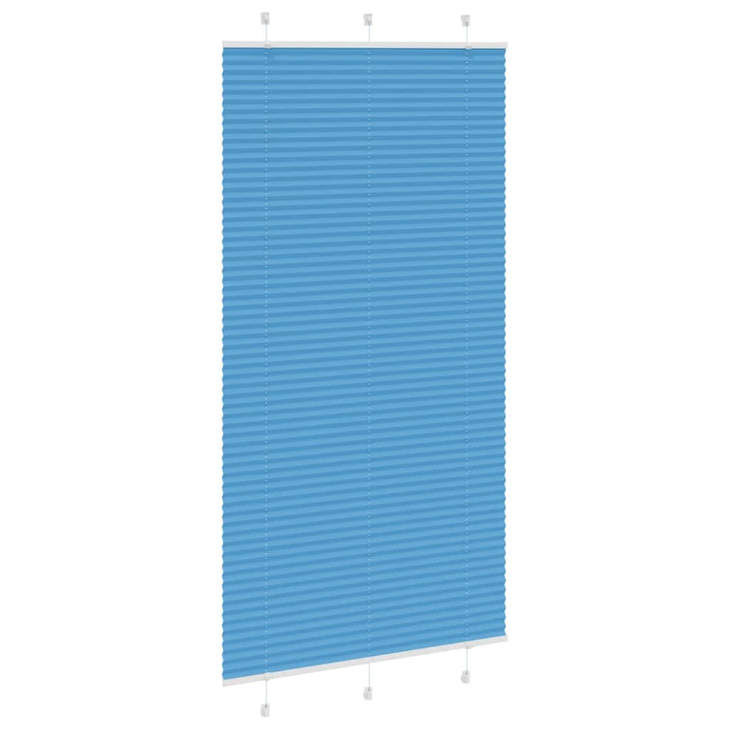 Klostuotos žaliuzės, mėlynos, 110x200 cm, audinys, plotis 109,4 cm, poliesteris
