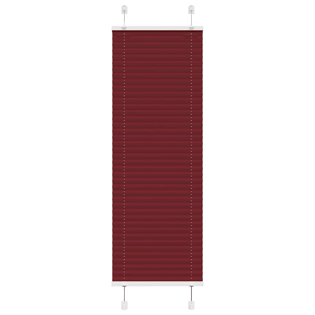 Klostuotos žaliuzės, bordo spalvos, 45x100 cm, audinys, plotis 44,4 cm, poliesteris