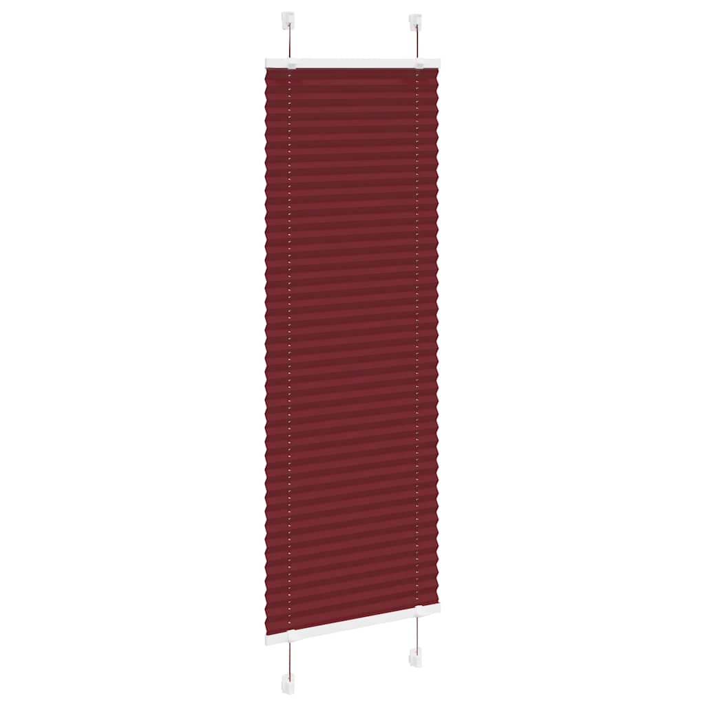 Klostuotos žaliuzės, bordo spalvos, 45x100 cm, audinys, plotis 44,4 cm, poliesteris