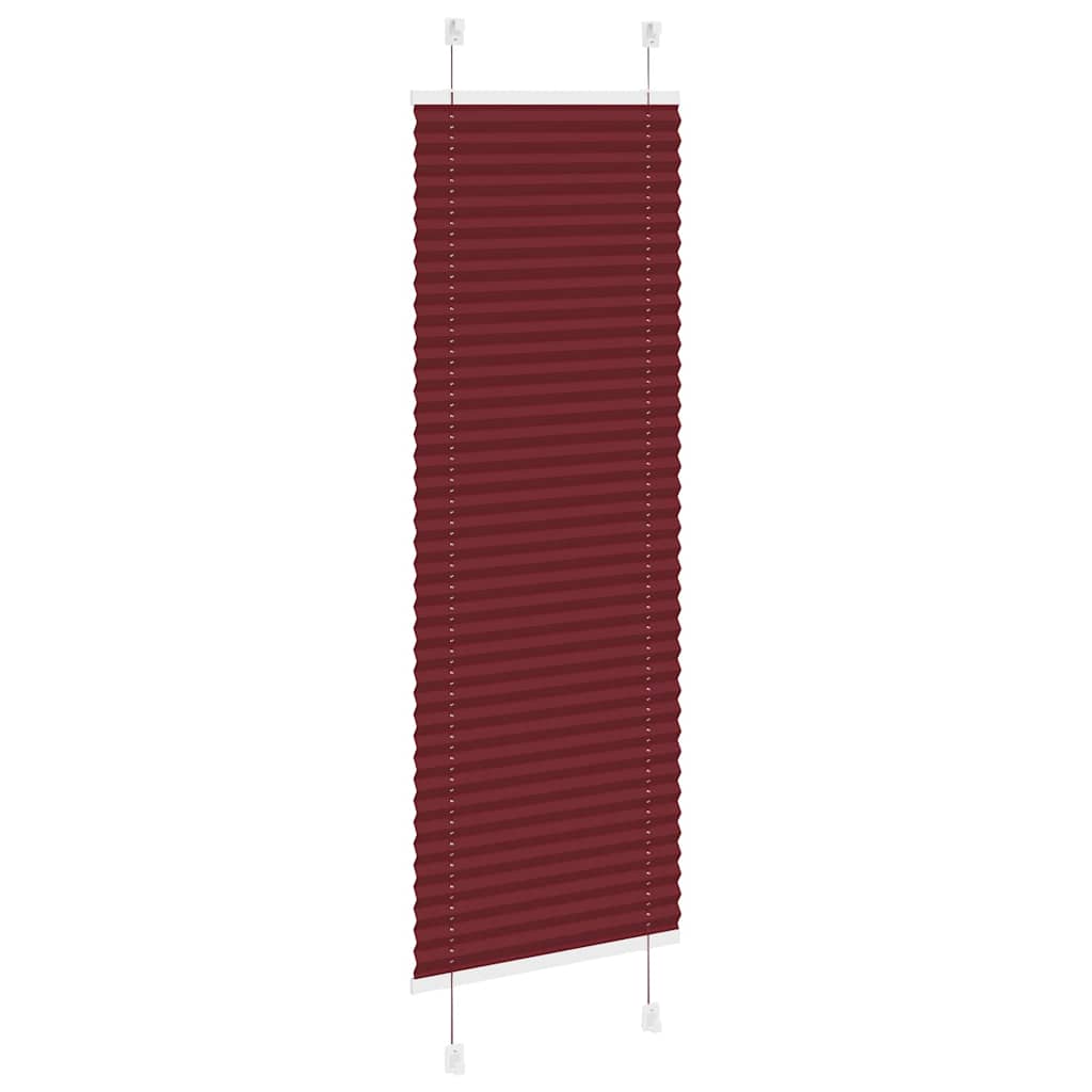 Klostuotos žaliuzės, bordo spalvos, 45x100 cm, audinys, plotis 44,4 cm, poliesteris