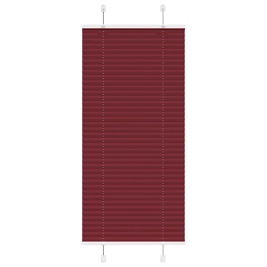 Klostuotos žaliuzės, bordo spalvos, 60x100 cm, audinys, plotis 59,4 cm, poliesteris