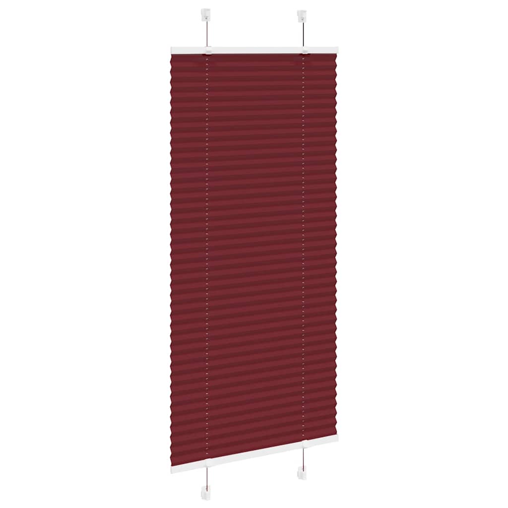 Klostuotos žaliuzės, bordo spalvos, 60x100 cm, audinys, plotis 59,4 cm, poliesteris