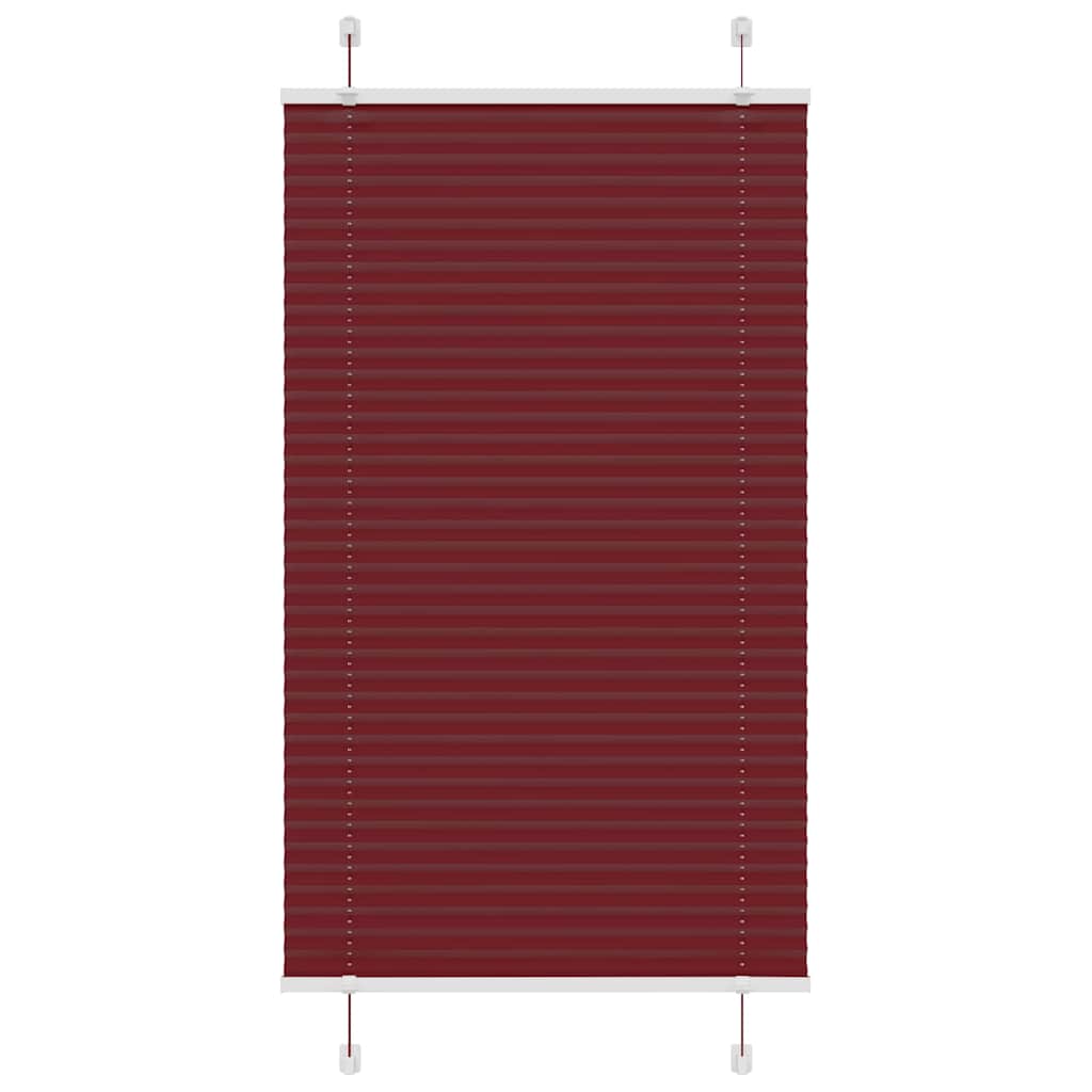 Klostuotos žaliuzės, bordo spalvos, 70x100 cm, audinys, plotis 69,4 cm, poliesteris