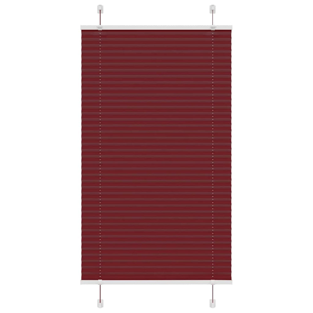 Klostuotos žaliuzės, bordo spalvos, 75x100 cm, audinys, plotis 74,4 cm, poliesteris