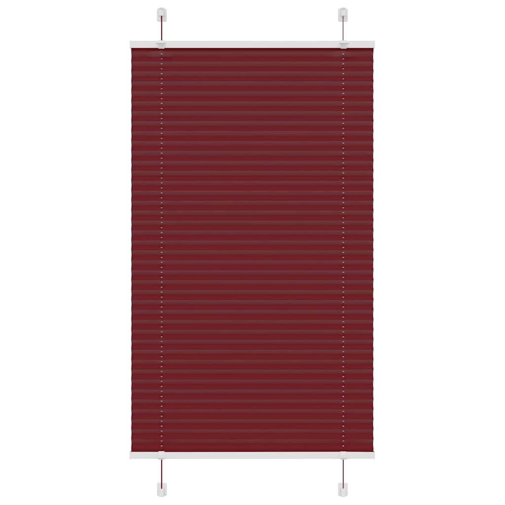 Klostuotos žaliuzės, bordo spalvos, 75x100 cm, audinys, plotis 74,4 cm, poliesteris