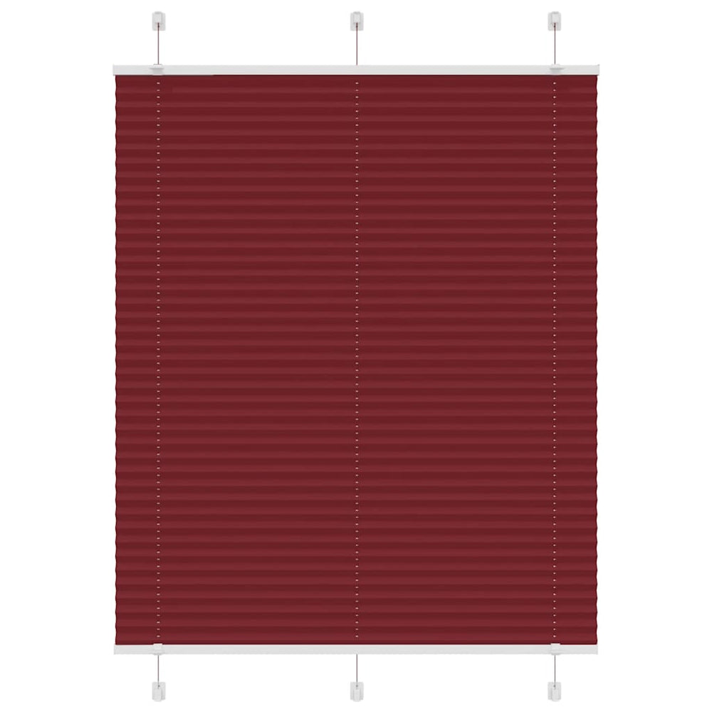Plisuota žaliuze Bordo raudona 105x100 cm Audinio plotis