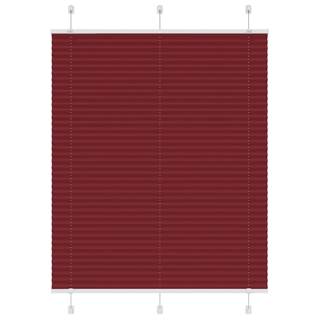 Plisuota žaliuze Bordo raudona 105x100 cm Audinio plotis