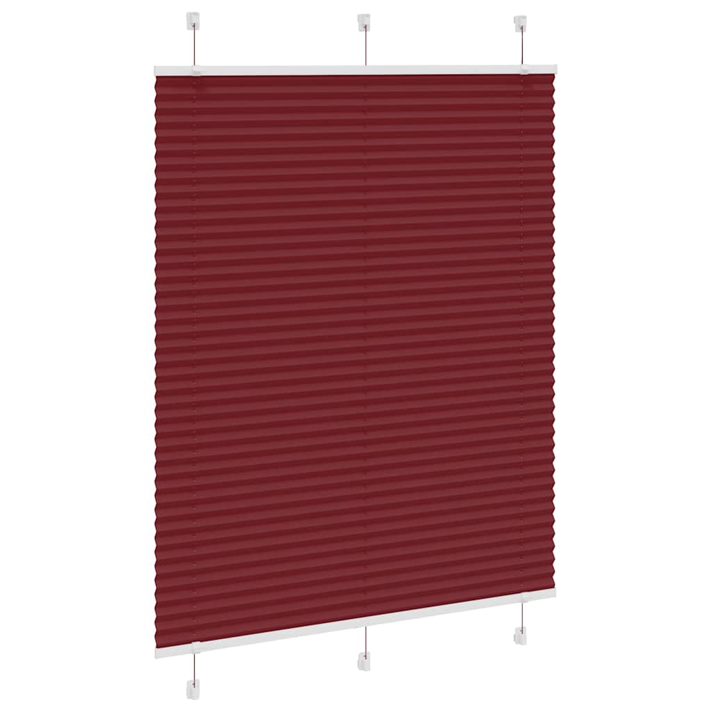 Plisuota žaliuze Bordo raudona 105x100 cm Audinio plotis