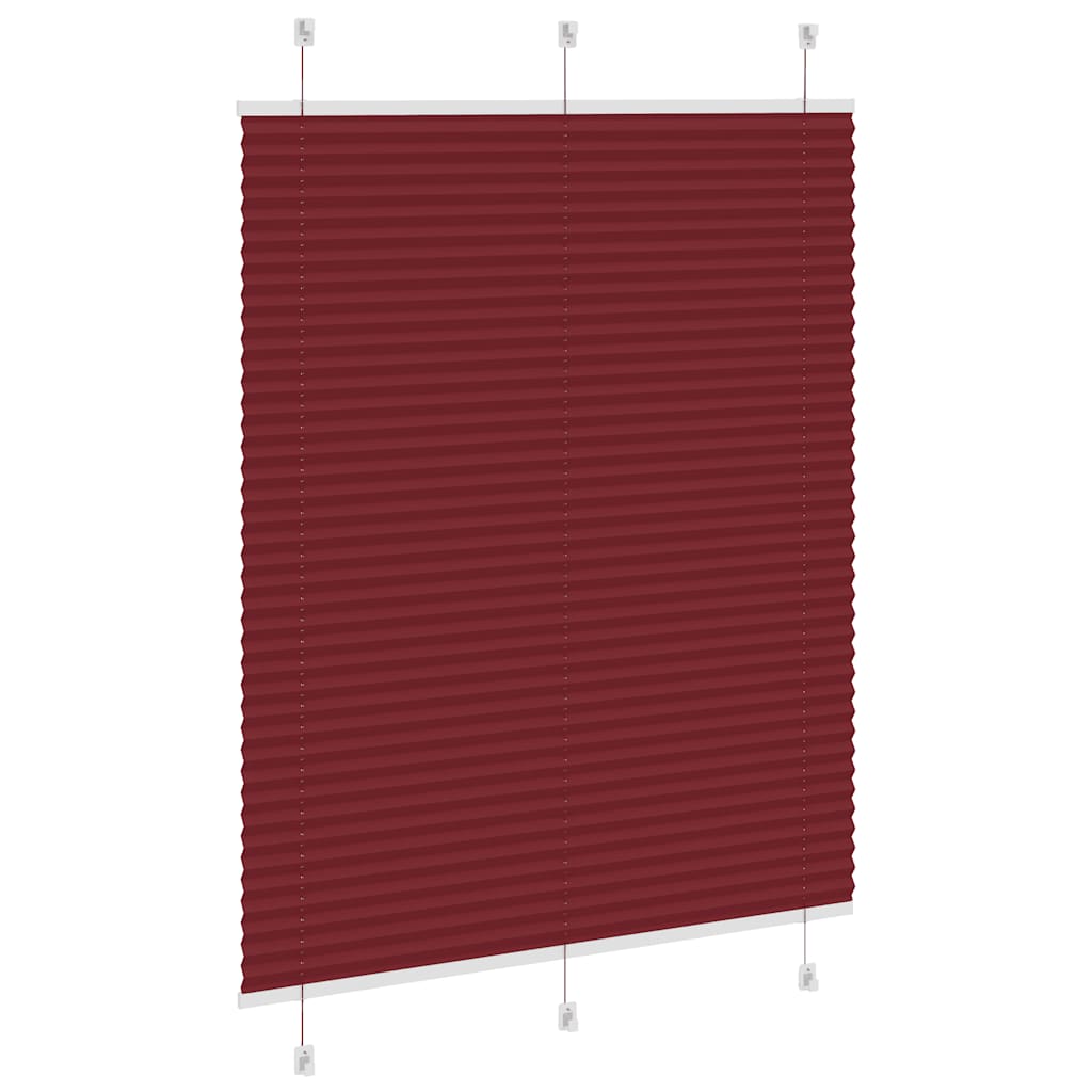 Plisuota žaliuze Bordo raudona 105x100 cm Audinio plotis