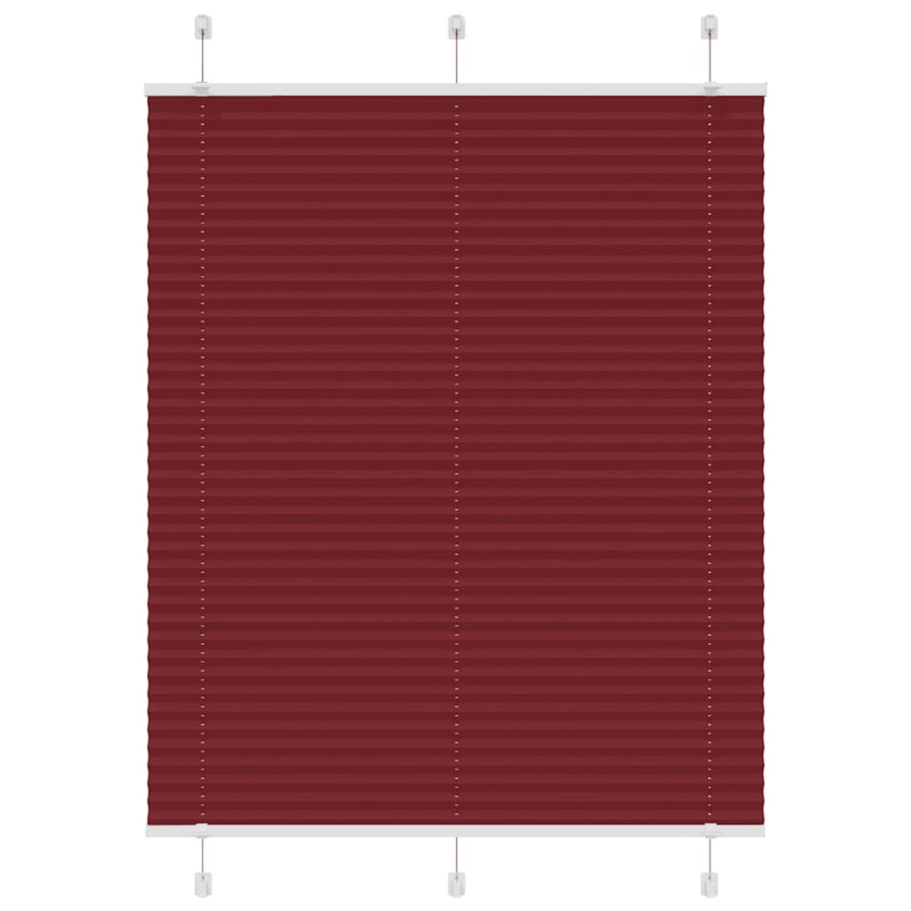 Klostuotos žaliuzės, bordo spalvos, 110x100 cm, audinys, plotis 109,4 cm, poliesteris