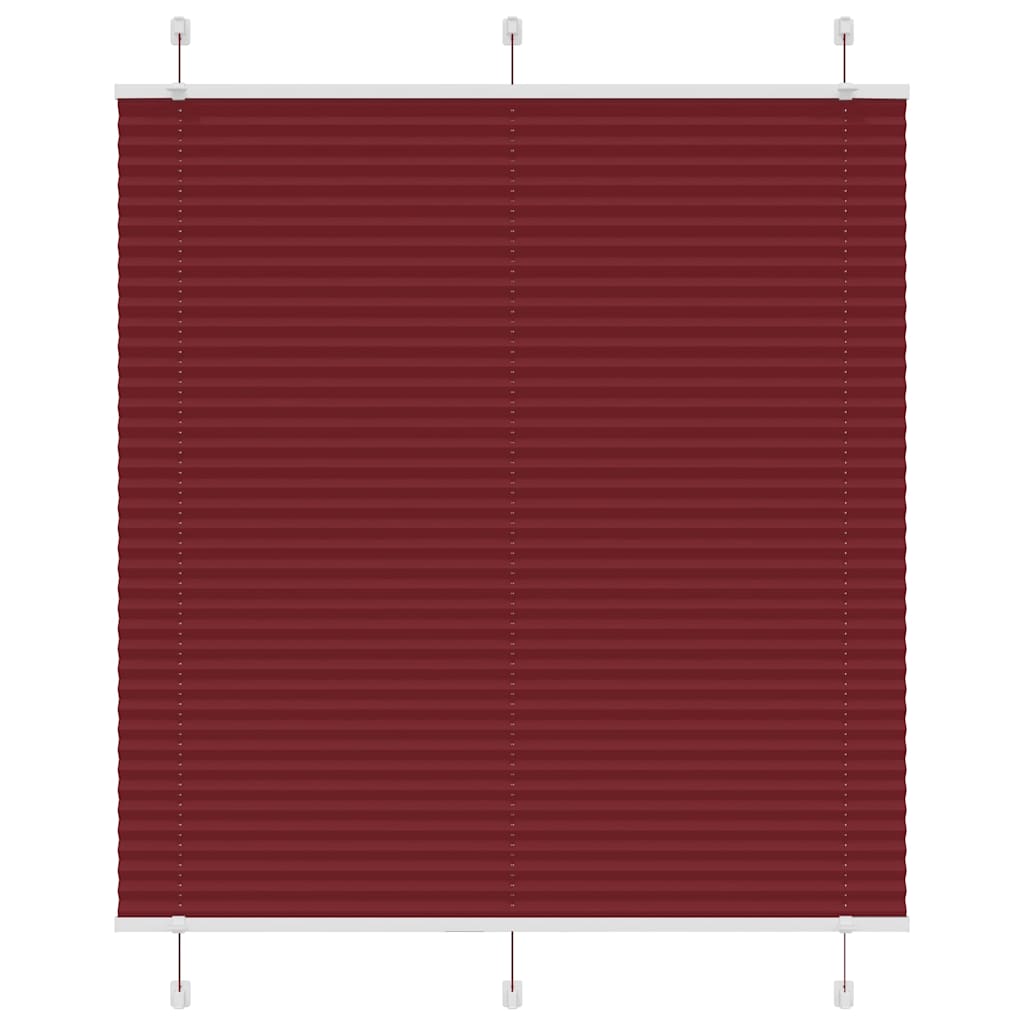 Plisuota žaliuze Bordo raudona 120x100 cm Audinio plotis