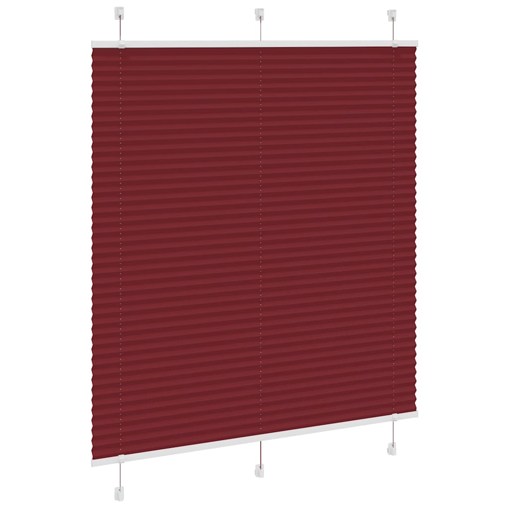 Plisuota žaliuze Bordo raudona 120x100 cm Audinio plotis
