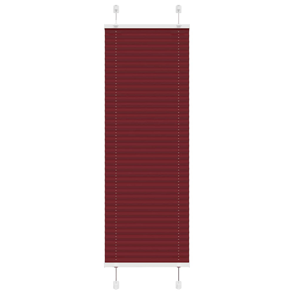 Plisuota žaliuze Bordo raudona 40x150 cm Audinio plotis 39,4 cm