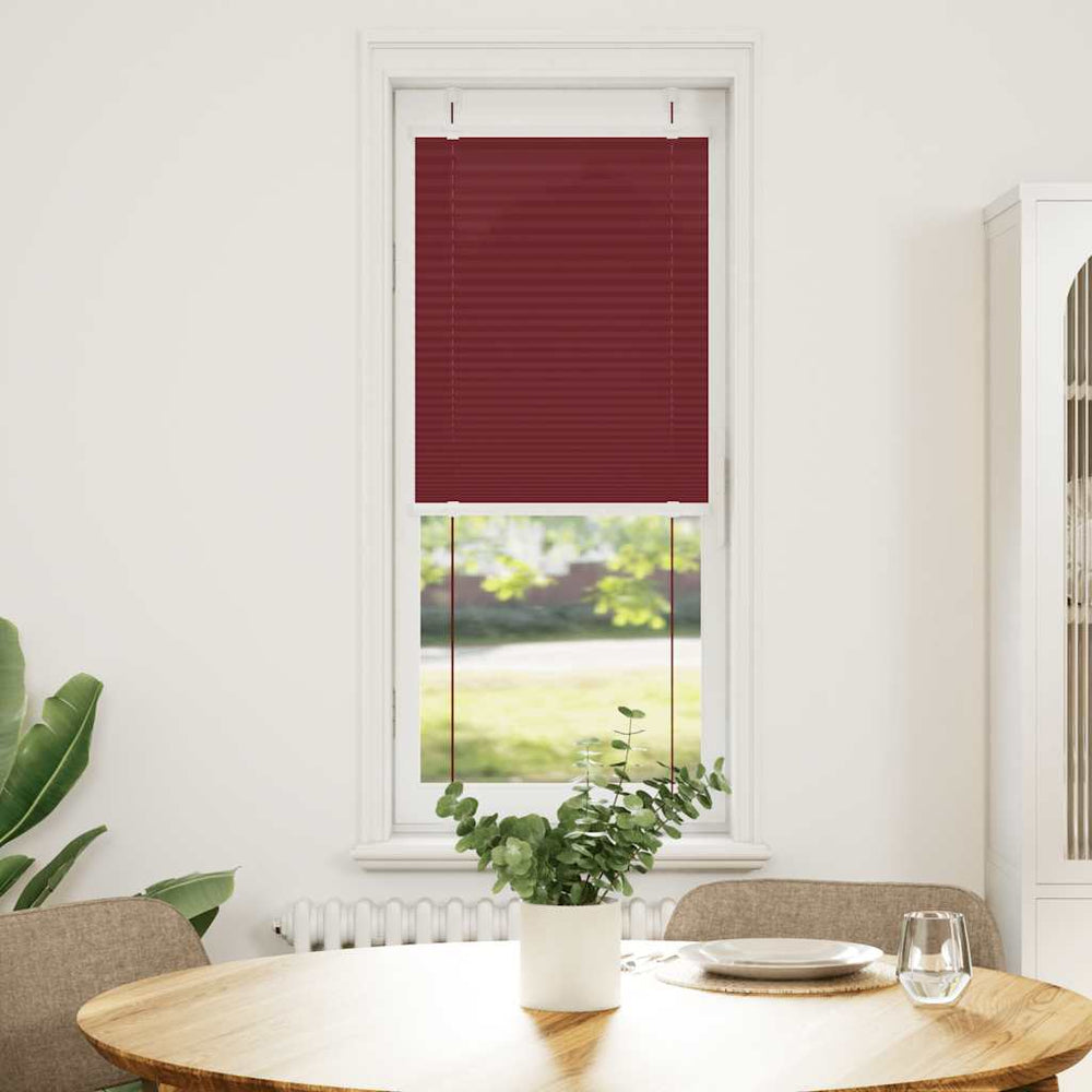 Plisuota žaliuze Bordo raudona 40x150 cm Audinio plotis 39,4 cm