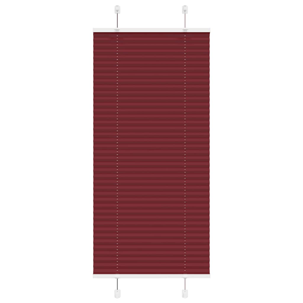 Plisuota žaliuze Bordo raudona 60x150 cm Audinio plotis 59,4 cm