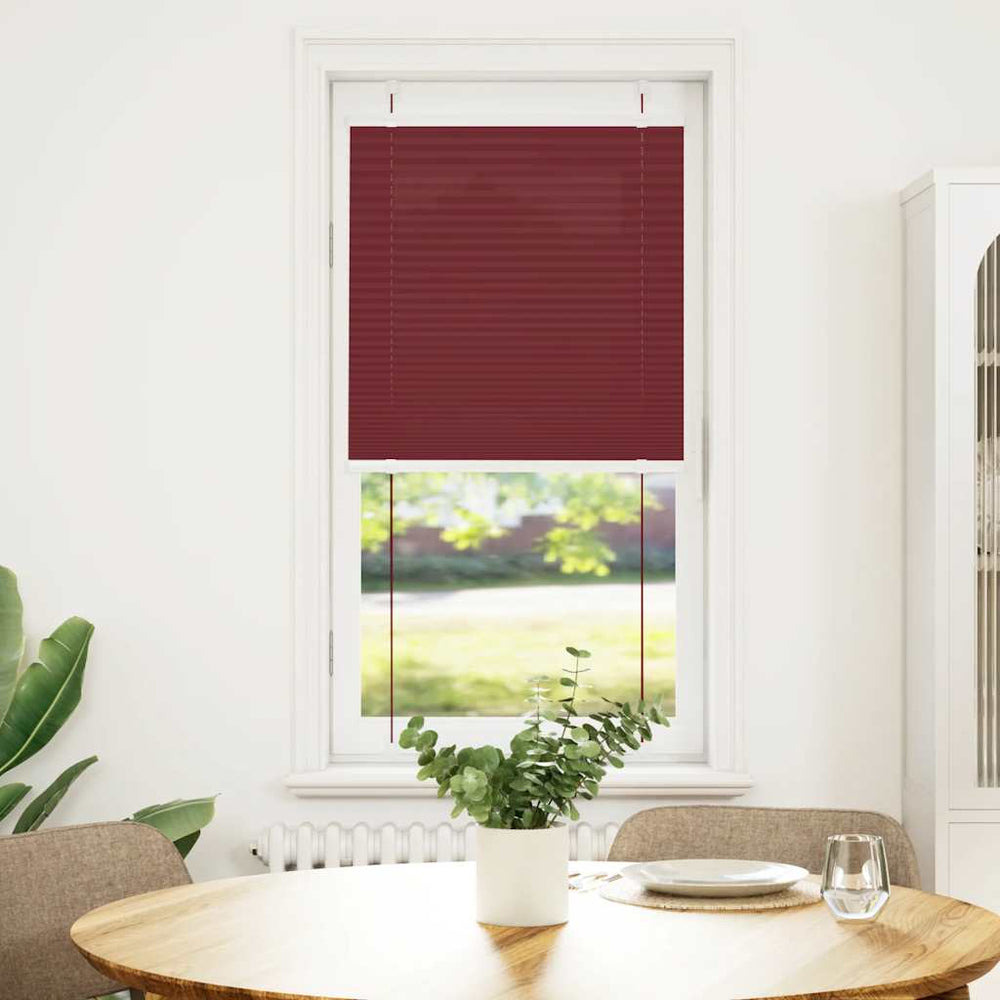 Plisuota žaliuze Bordo raudona 60x150 cm Audinio plotis 59,4 cm