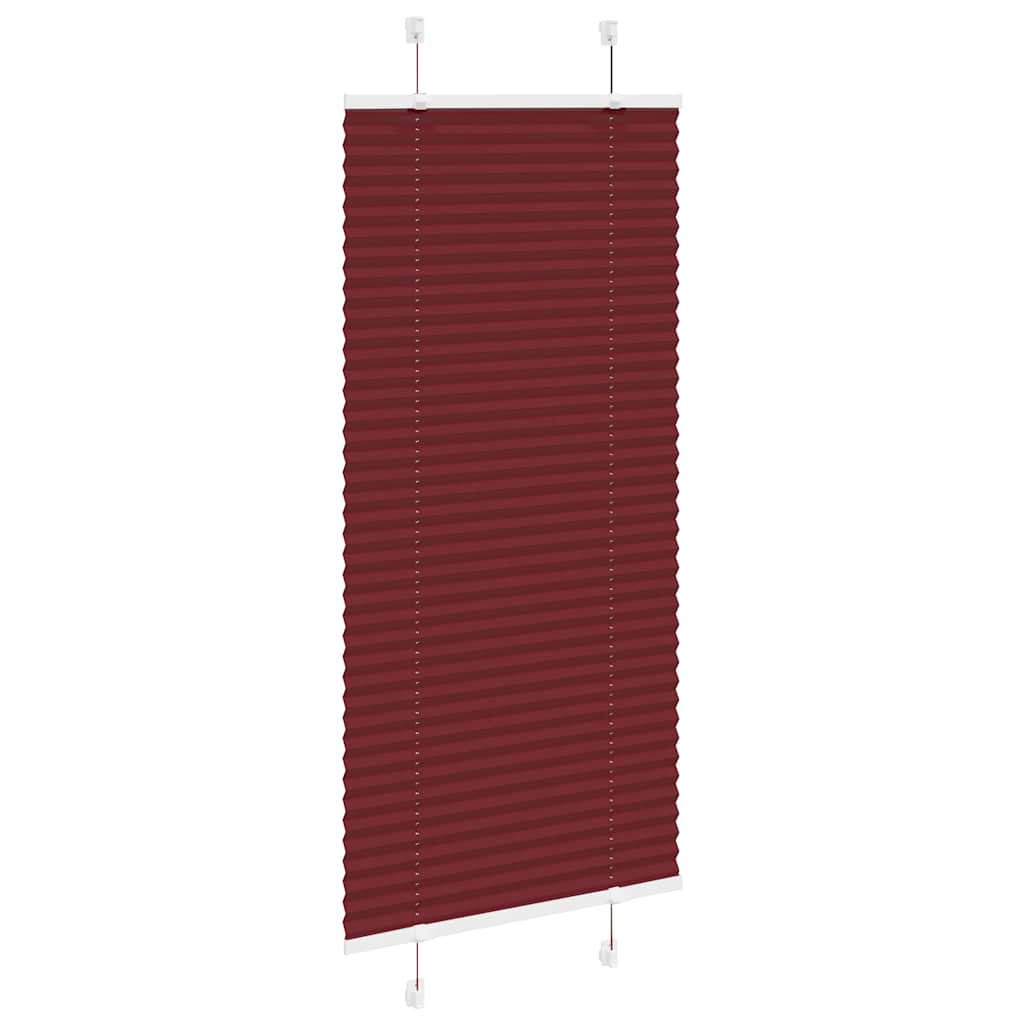 Plisuota žaliuze Bordo raudona 60x150 cm Audinio plotis 59,4 cm