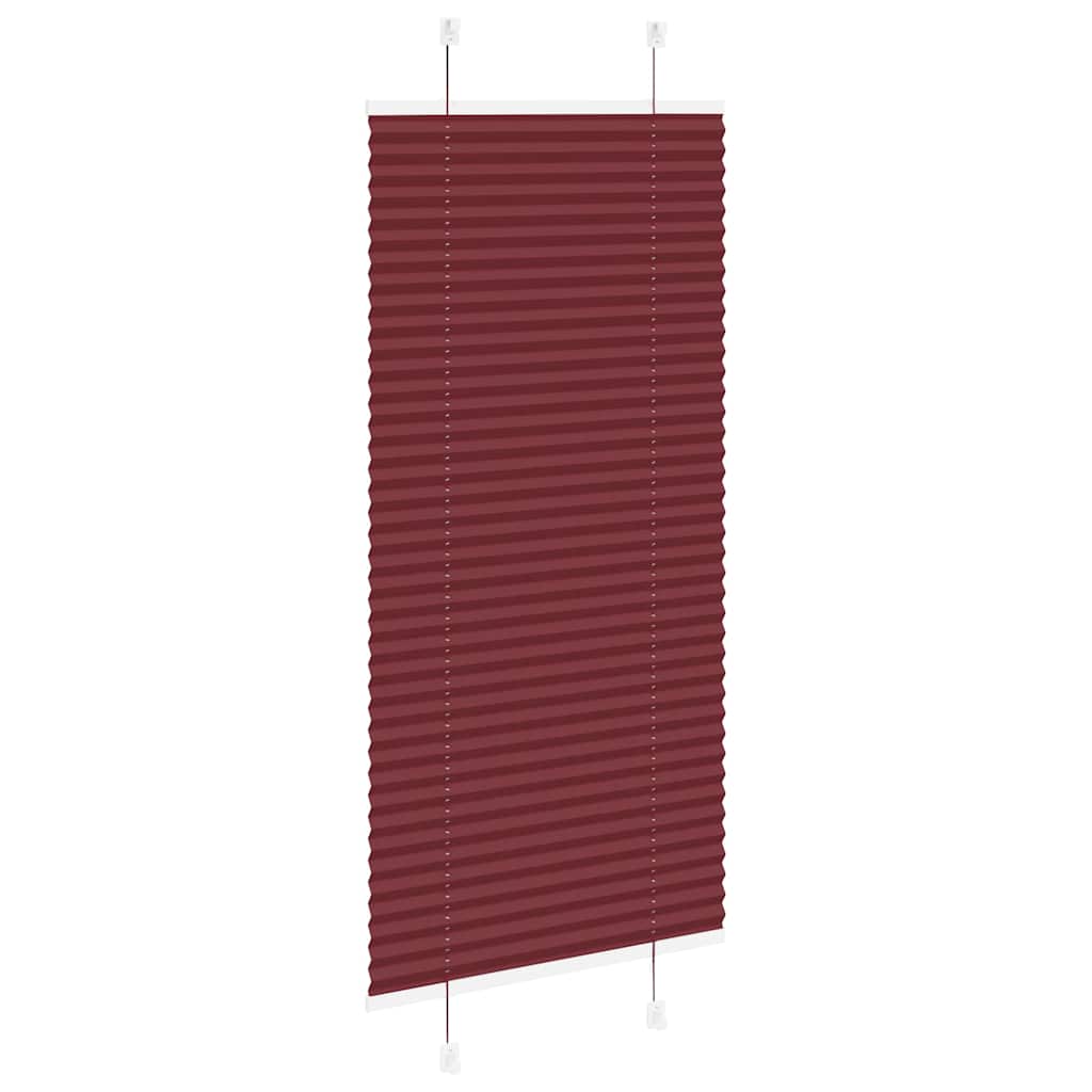 Plisuota žaliuze Bordo raudona 60x150 cm Audinio plotis 59,4 cm