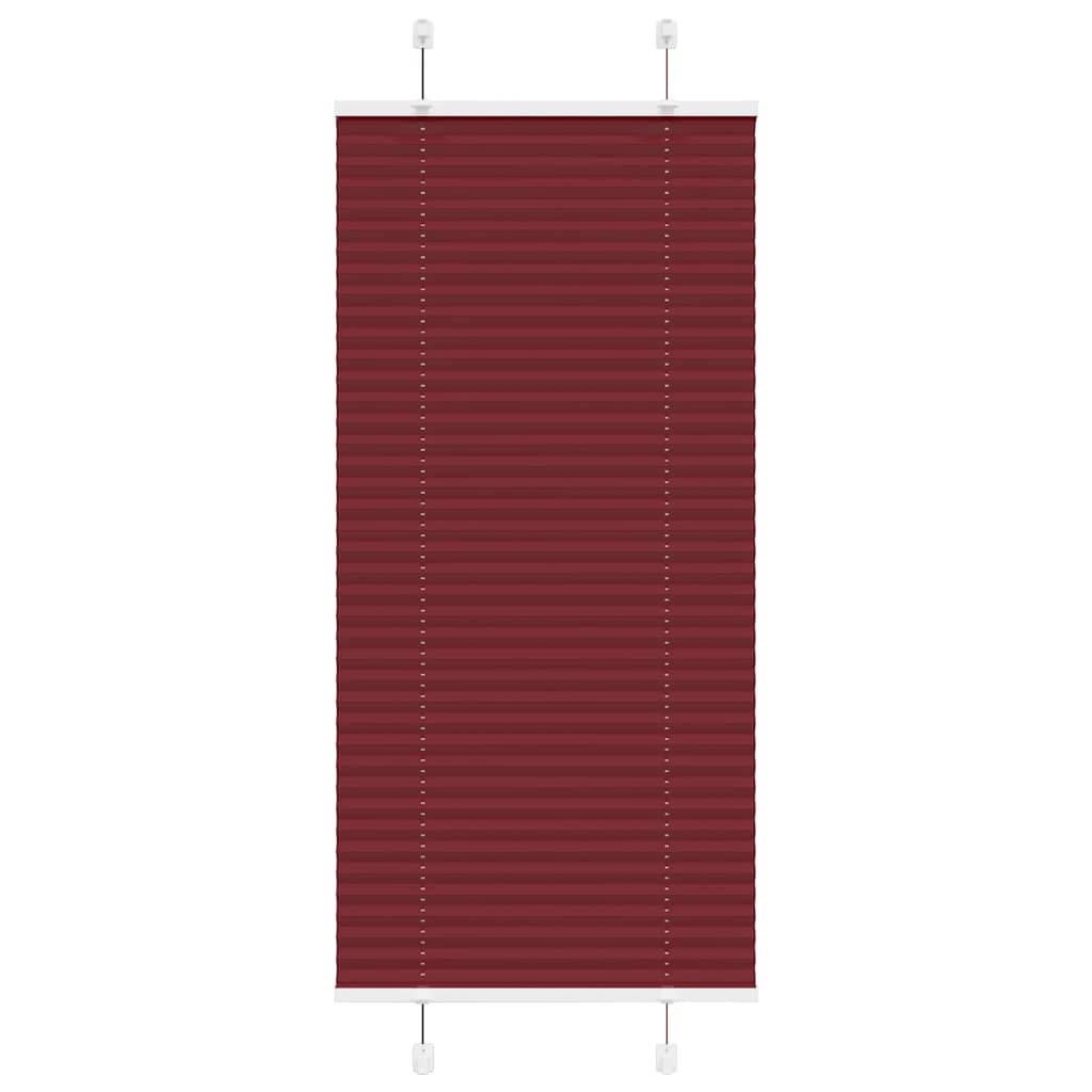 Klostuotos žaliuzės, bordo spalvos, 65x150 cm, audinys, plotis 64,4 cm, poliesteris