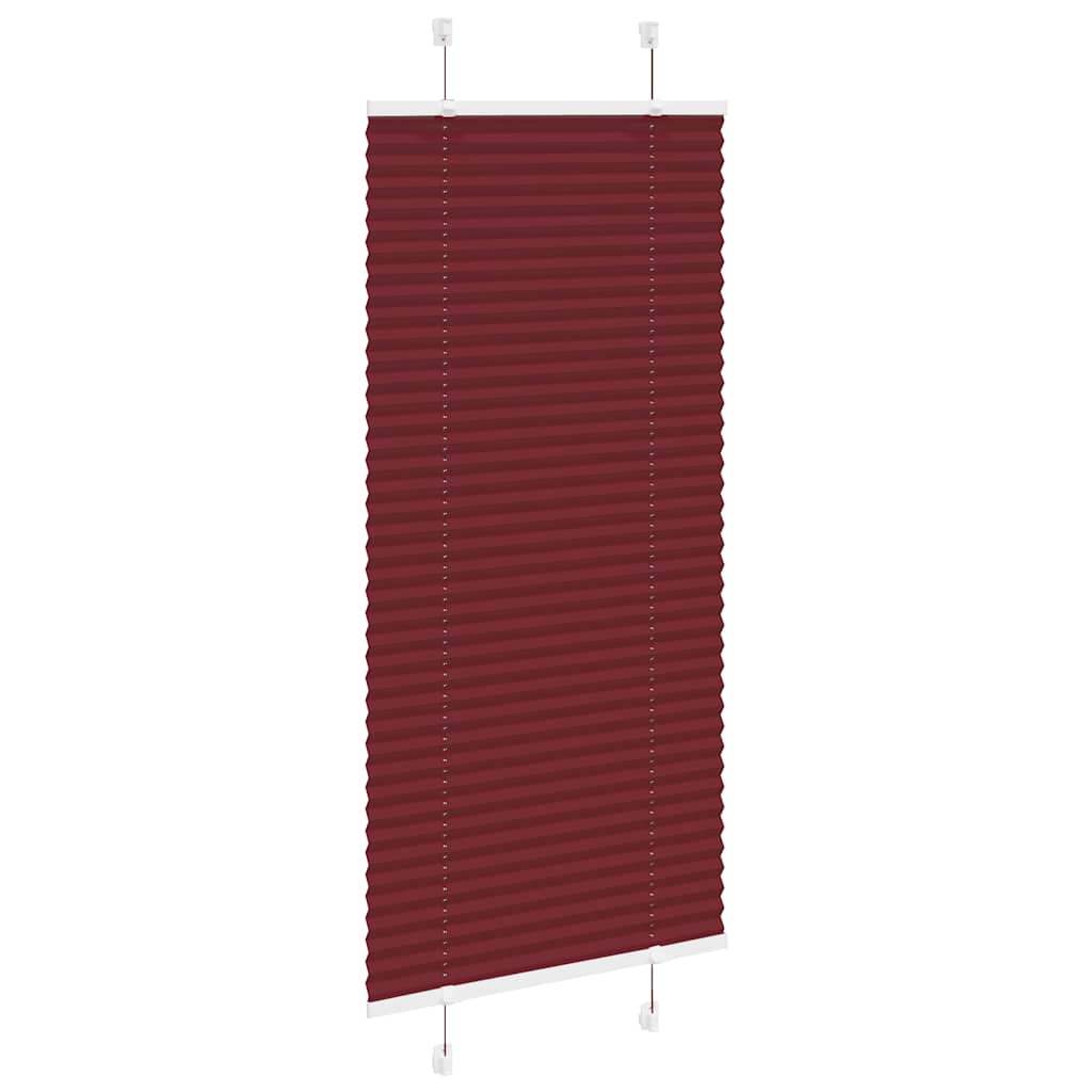Klostuotos žaliuzės, bordo spalvos, 65x150 cm, audinys, plotis 64,4 cm, poliesteris