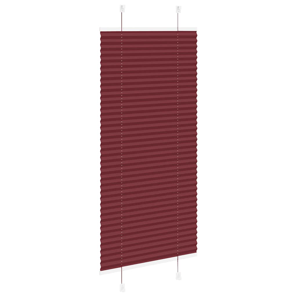 Klostuotos žaliuzės, bordo spalvos, 65x150 cm, audinys, plotis 64,4 cm, poliesteris