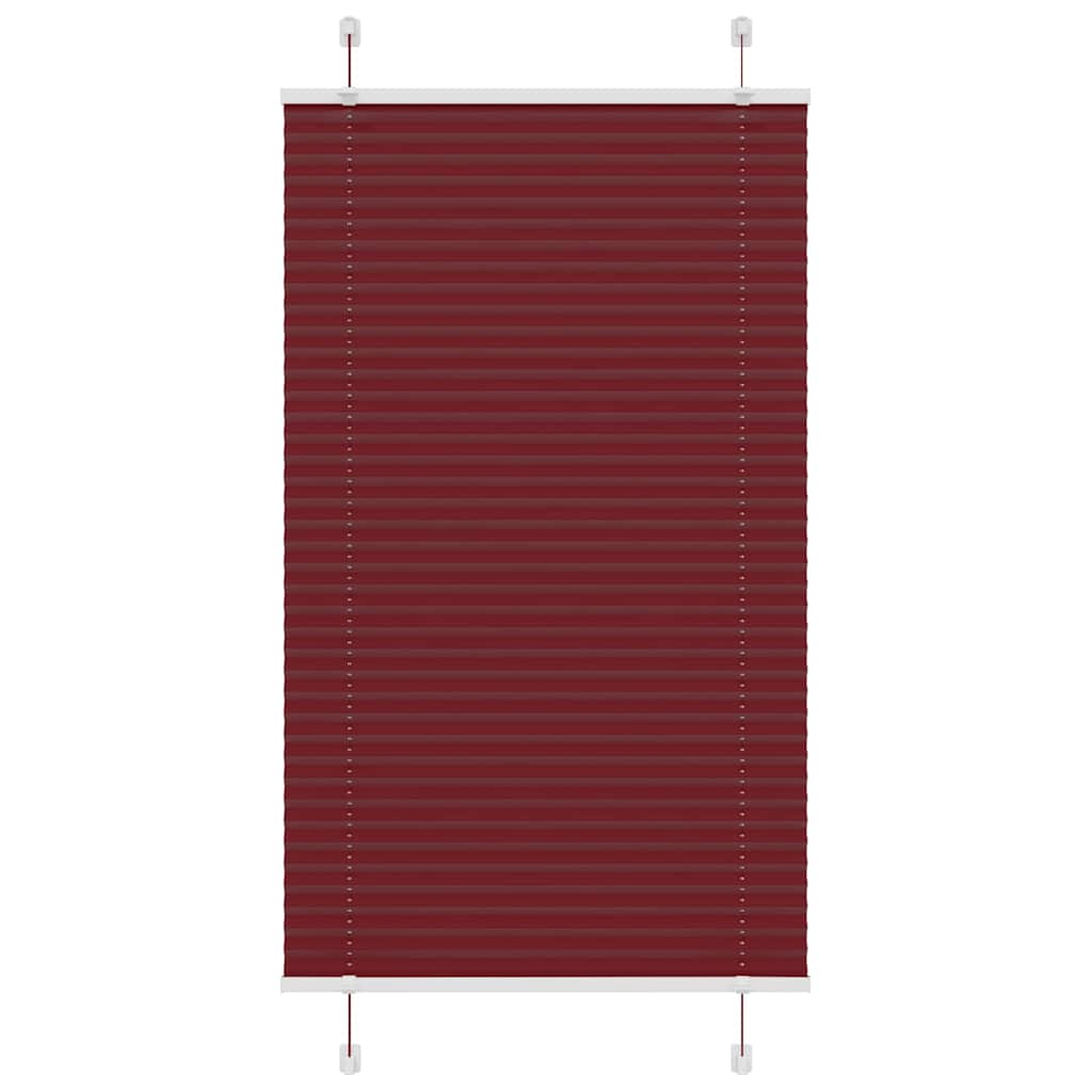 Plisuota žaliuze Bordo raudona 70x150 cm Audinio plotis 69,4 cm