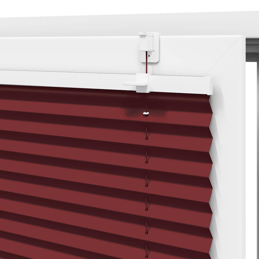 Plisuota žaliuze Bordo raudona 70x150 cm Audinio plotis 69,4 cm