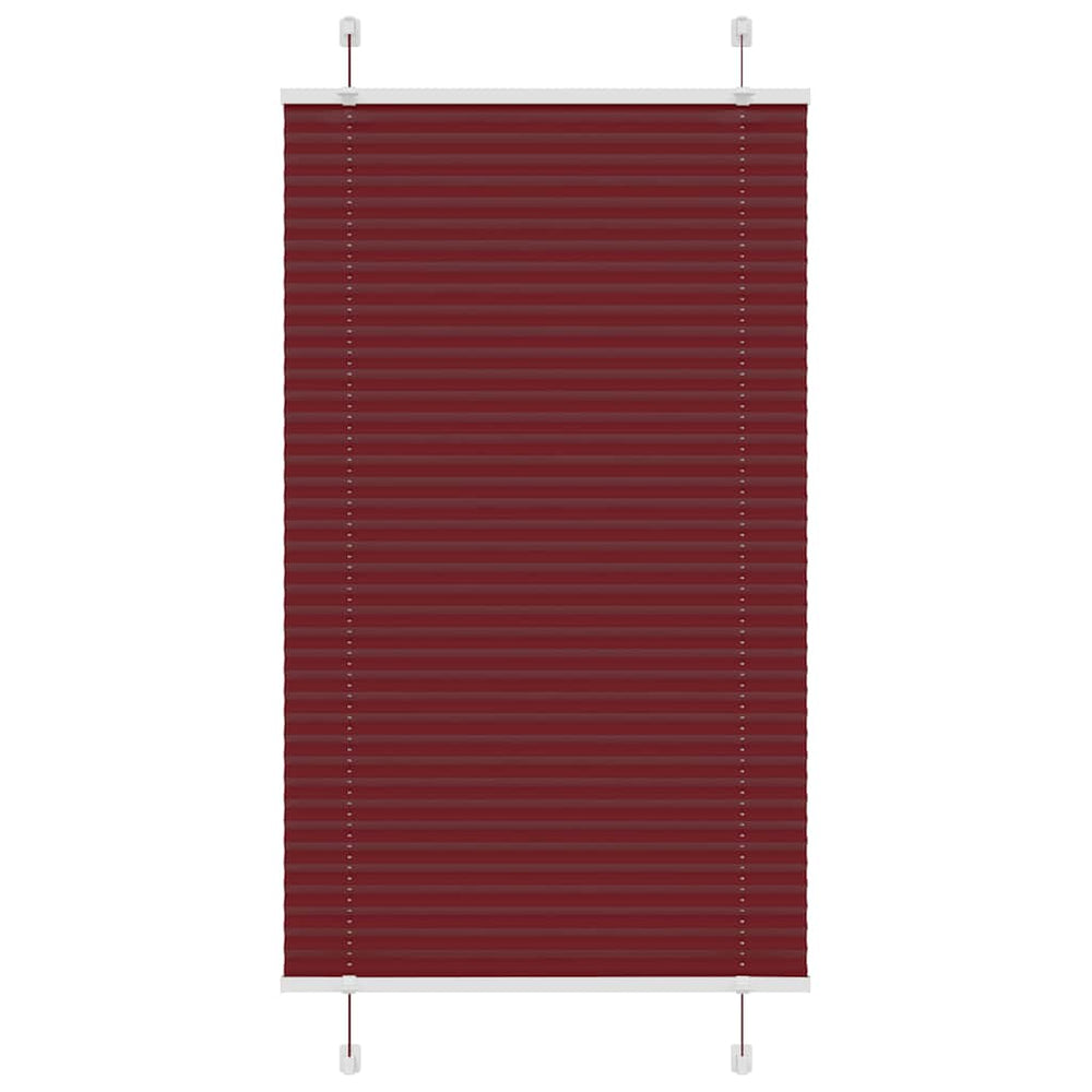 Plisuota žaliuze Bordo raudona 80x150 cm Audinio plotis 79,4 cm
