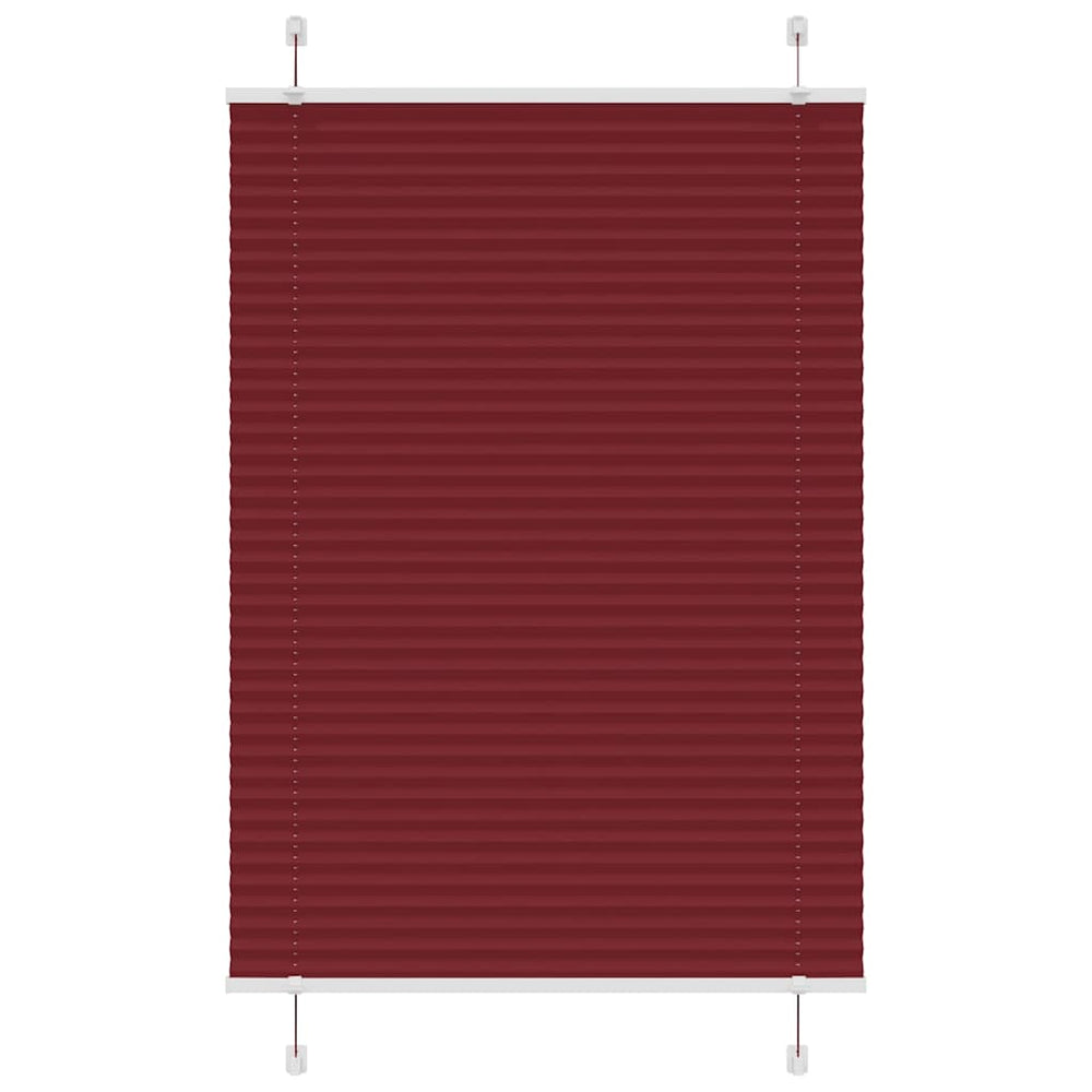 Plisuota žaliuze Bordo raudona 85x150 cm Audinio plotis 84,4 cm