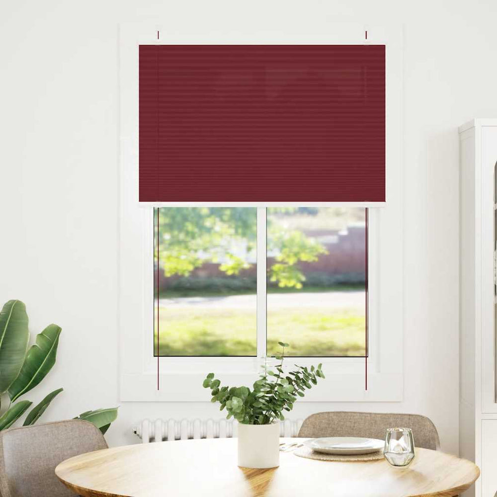 Plisuota žaliuze Bordo raudona 85x150 cm Audinio plotis 84,4 cm