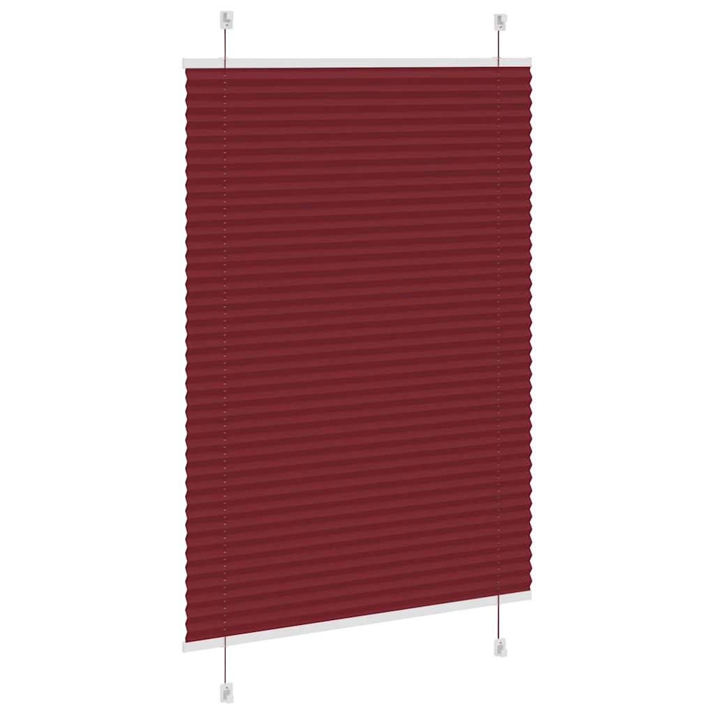 Plisuota žaliuze Bordo raudona 85x150 cm Audinio plotis 84,4 cm