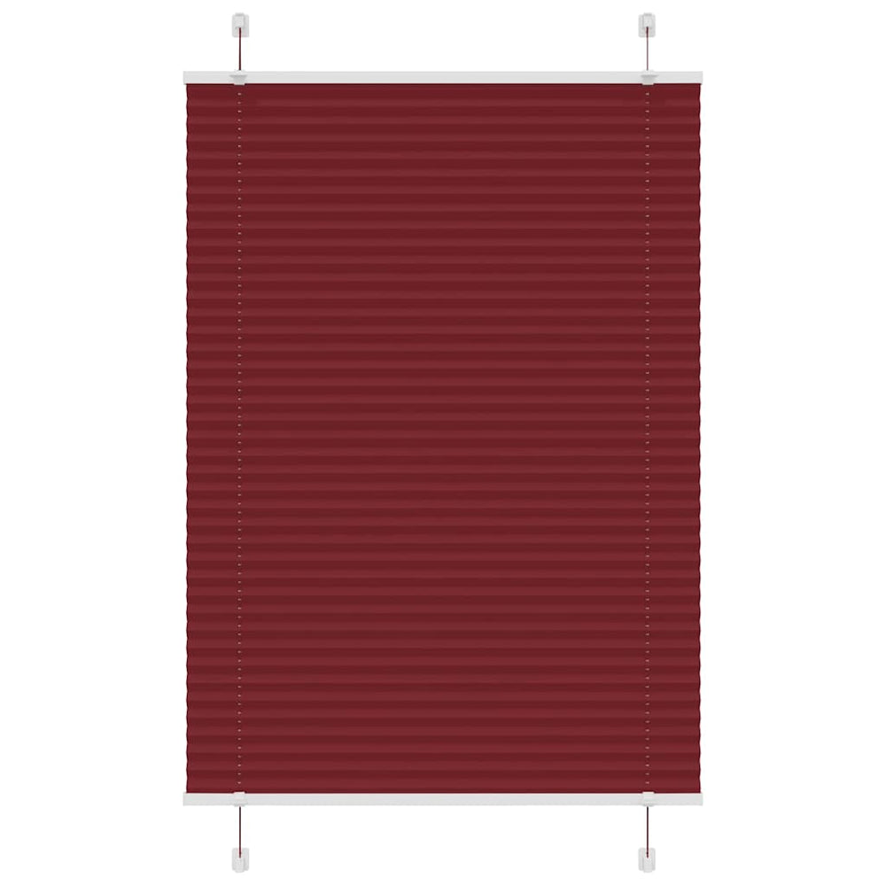 Plisuota žaliuze Bordo raudona 90x150 cm Audinio plotis 89,4 cm