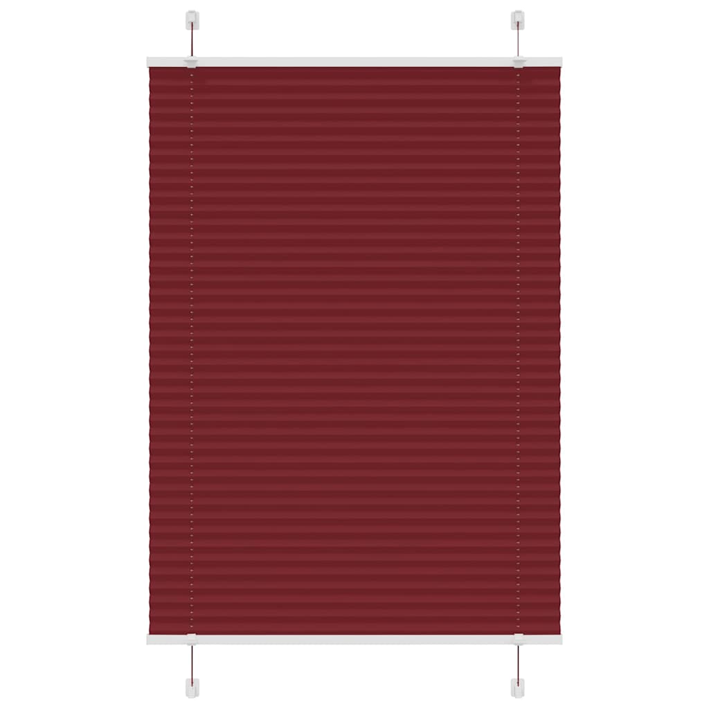 Plisuota žaliuze Bordo raudona 90x150 cm Audinio plotis 89,4 cm
