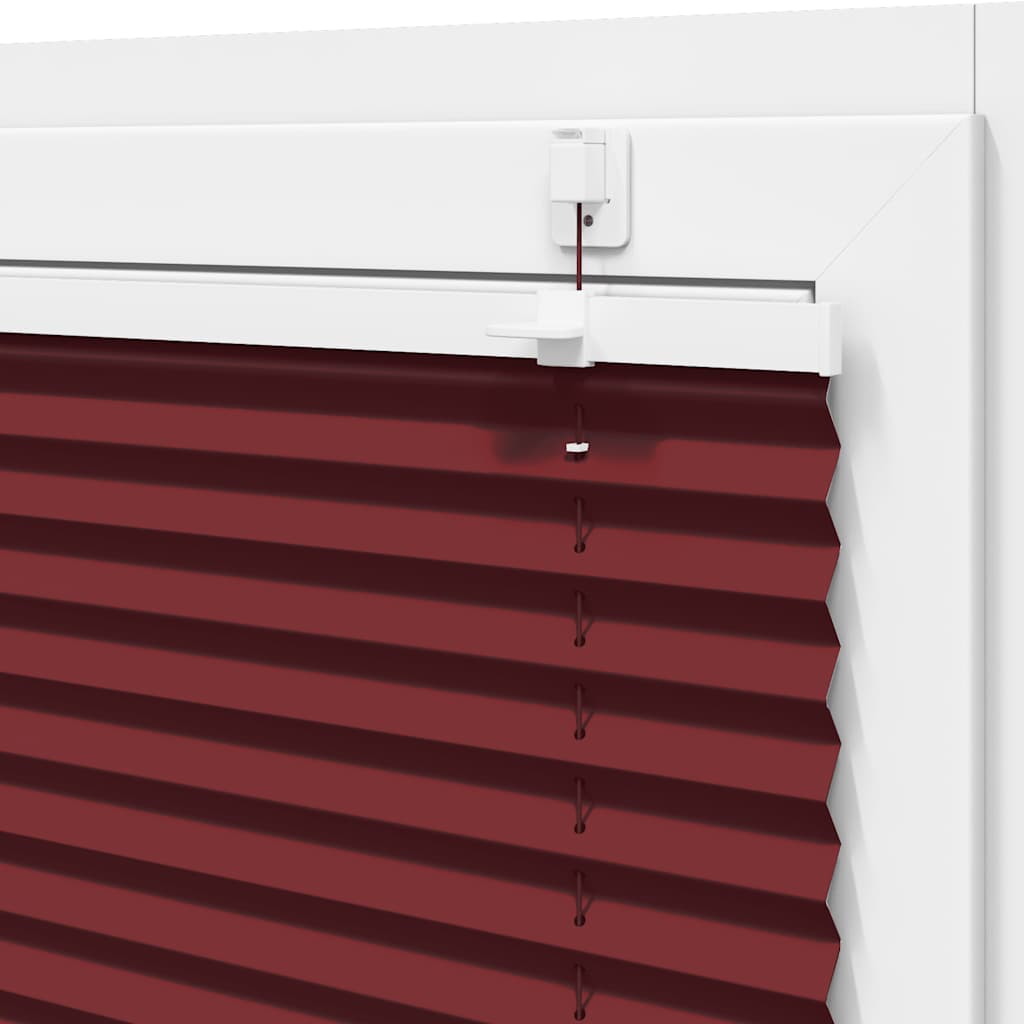 Plisuota žaliuze Bordo raudona 90x150 cm Audinio plotis 89,4 cm