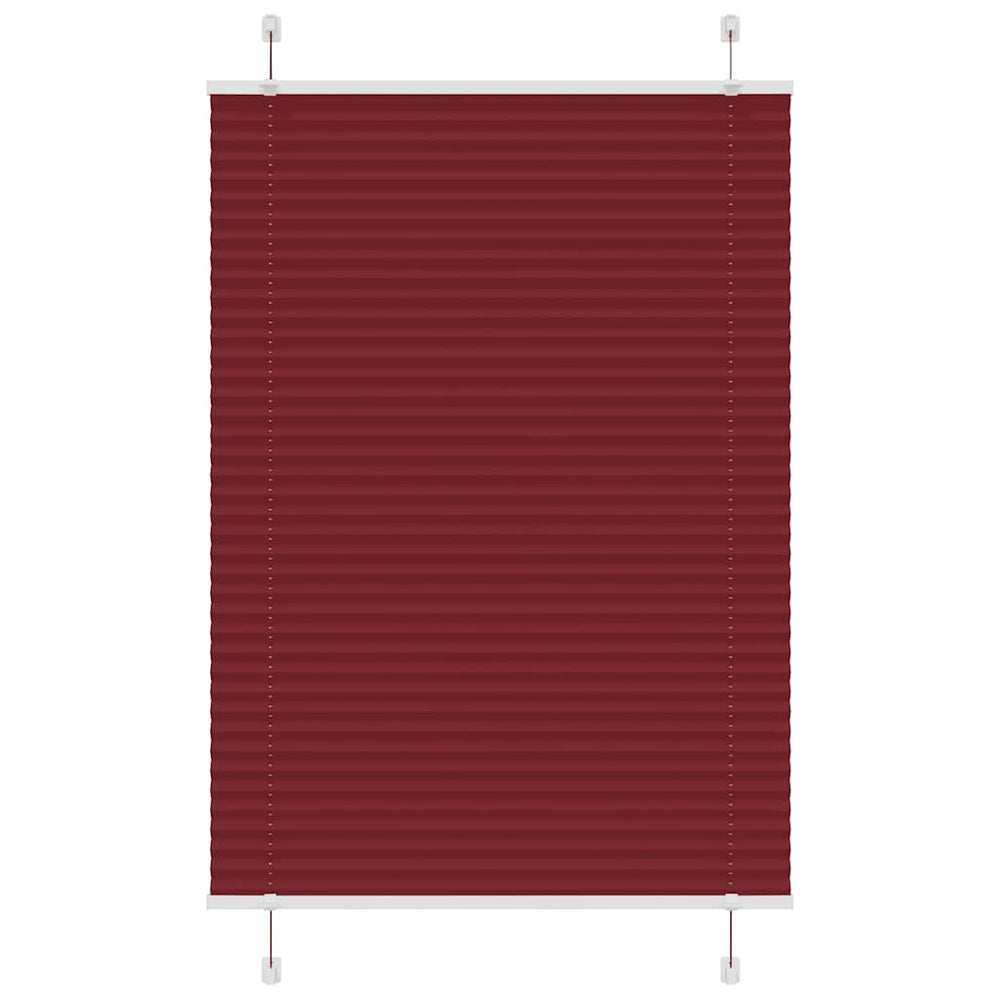 Plisuota žaliuze Bordo raudona 95x150 cm Audinio plotis 94,4 cm