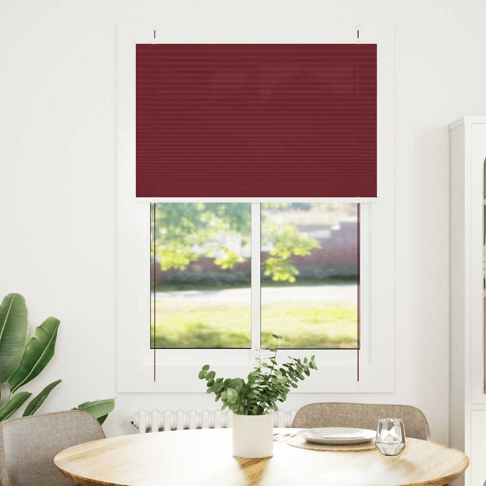 Plisuota žaliuze Bordo raudona 100x150 cm Audinio plotis 99,4cm