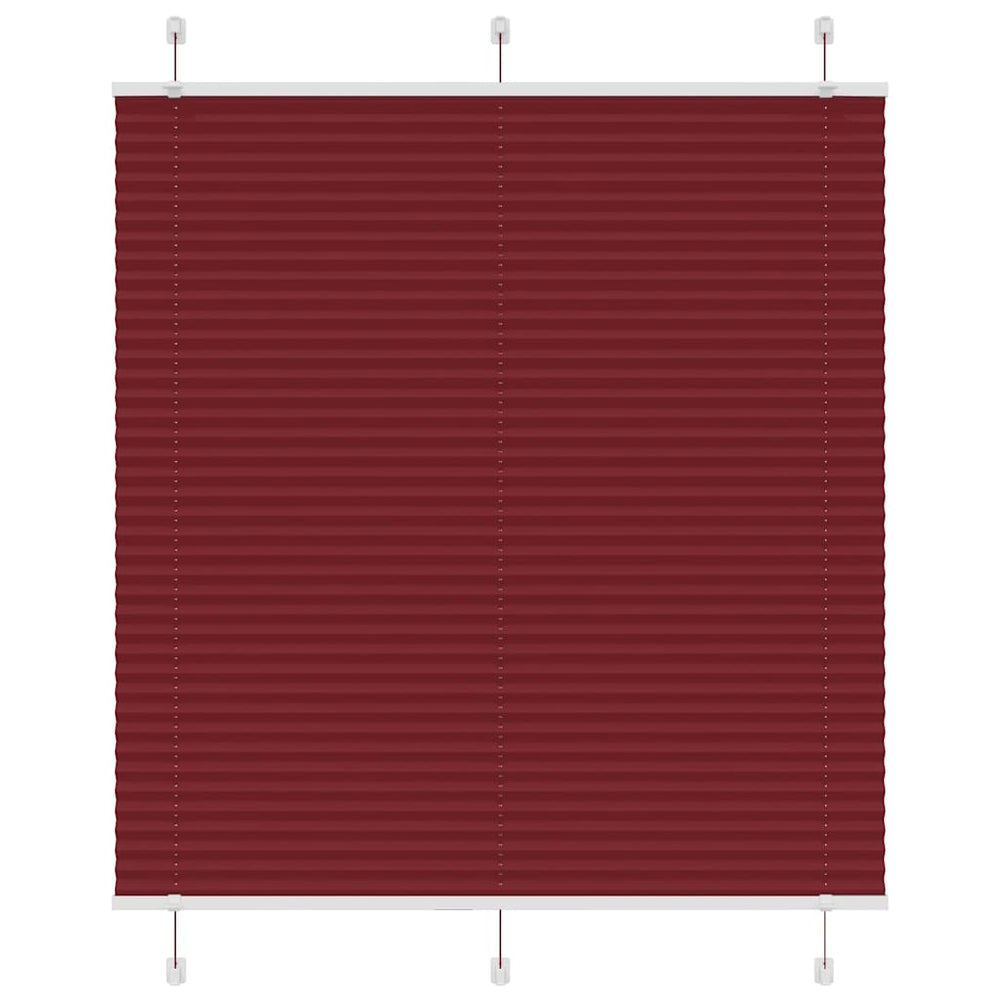 Plisuota žaliuze Bordo raudona 115x150 cm Audinio plotis