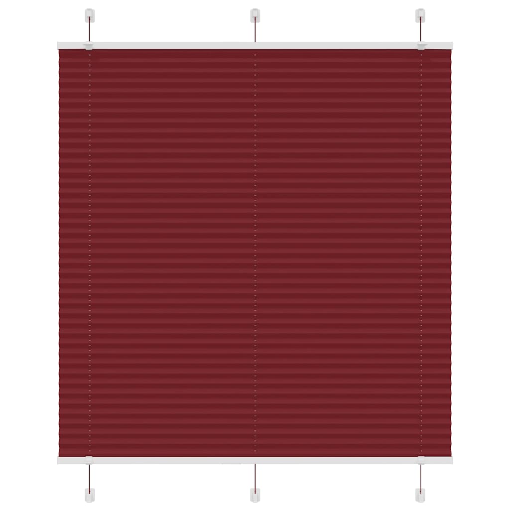Plisuota žaliuze Bordo raudona 115x150 cm Audinio plotis