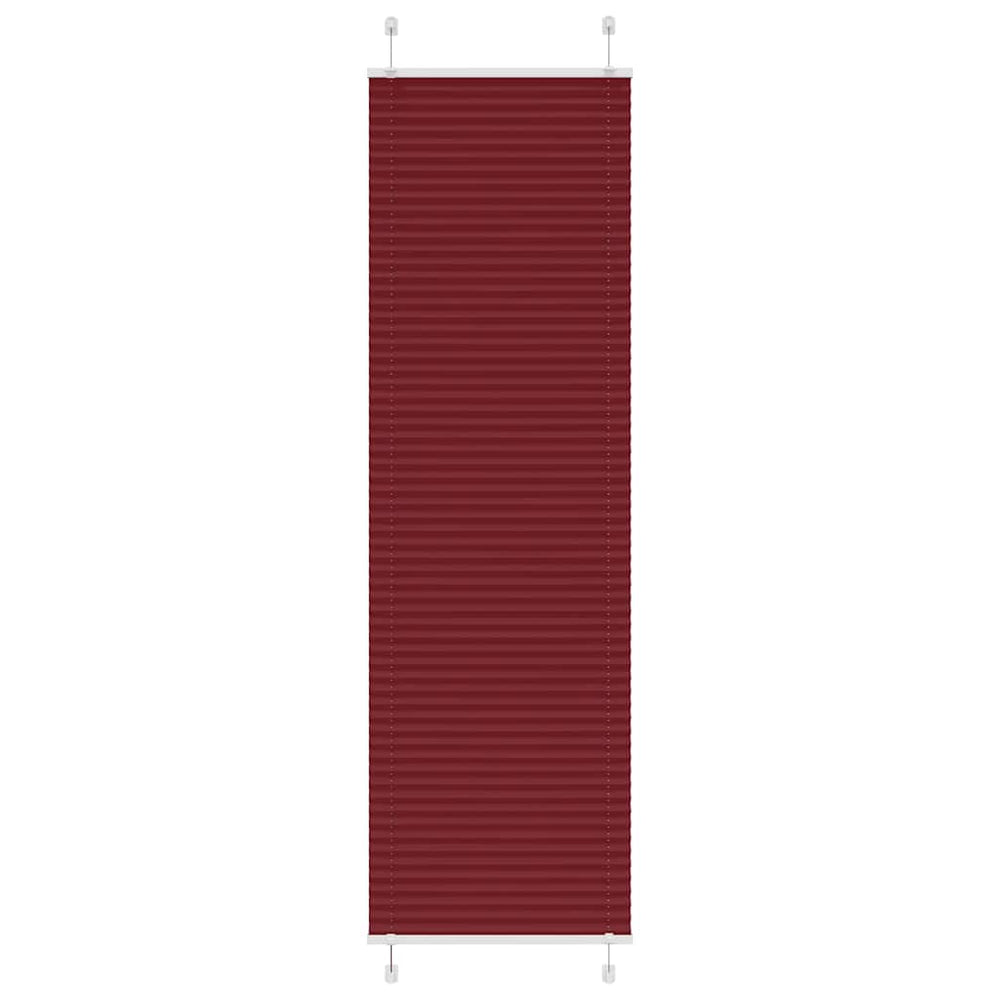 Klostuotos žaliuzės, bordo spalvos, 65x200 cm, audinys, plotis 64,4 cm, poliesteris