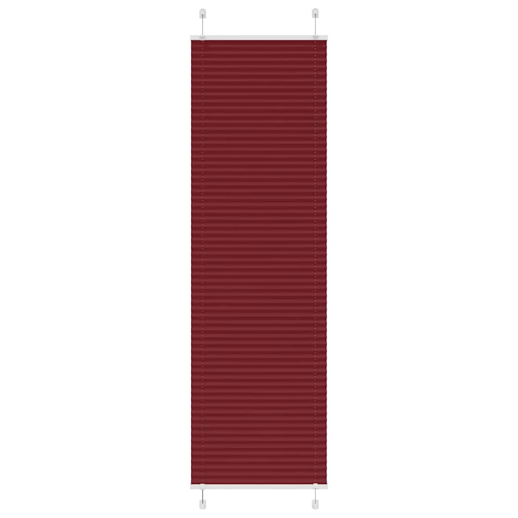 Klostuotos žaliuzės, bordo spalvos, 65x200 cm, audinys, plotis 64,4 cm, poliesteris