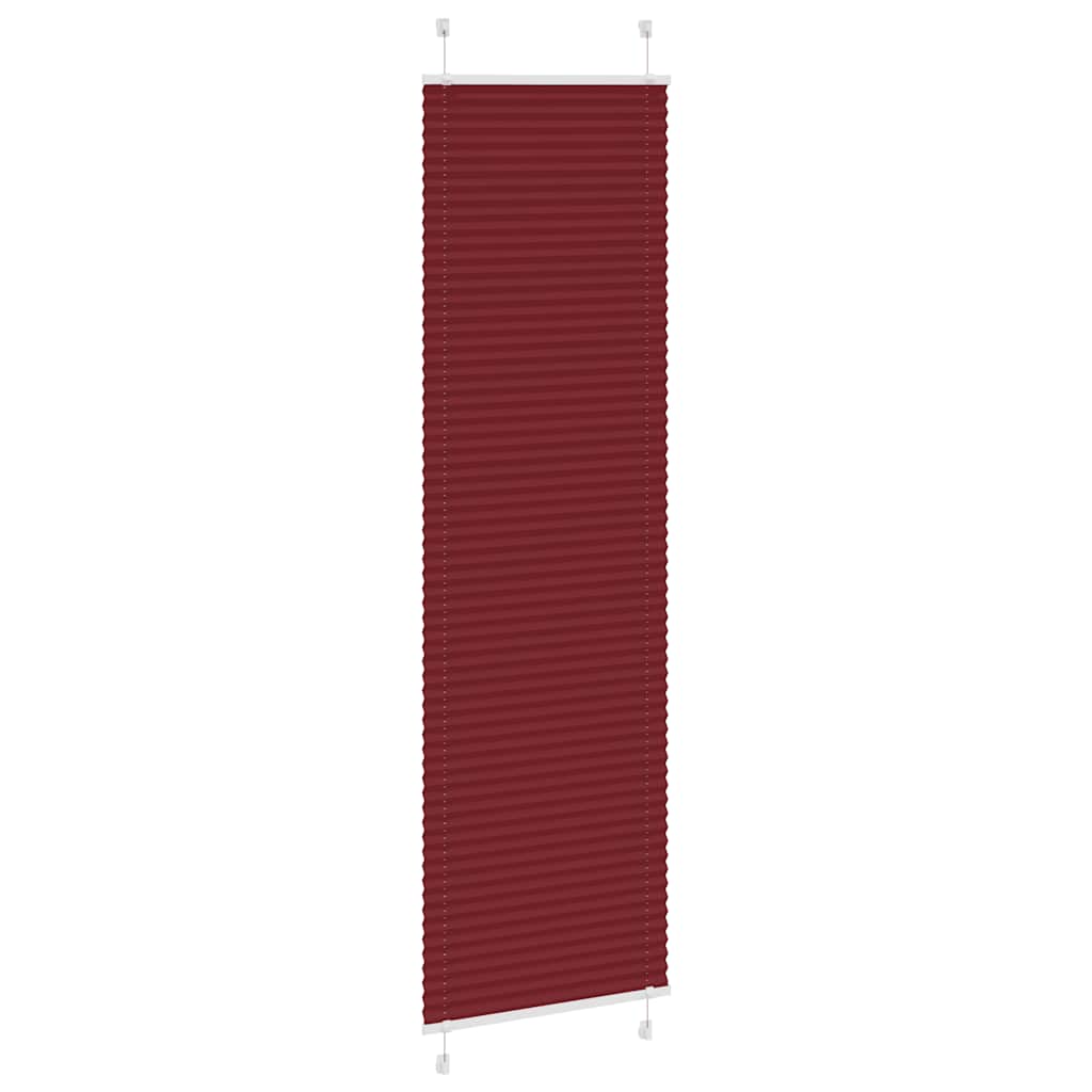Klostuotos žaliuzės, bordo spalvos, 65x200 cm, audinys, plotis 64,4 cm, poliesteris