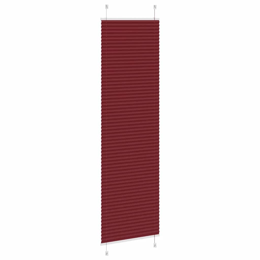 Klostuotos žaliuzės, bordo spalvos, 65x200 cm, audinys, plotis 64,4 cm, poliesteris