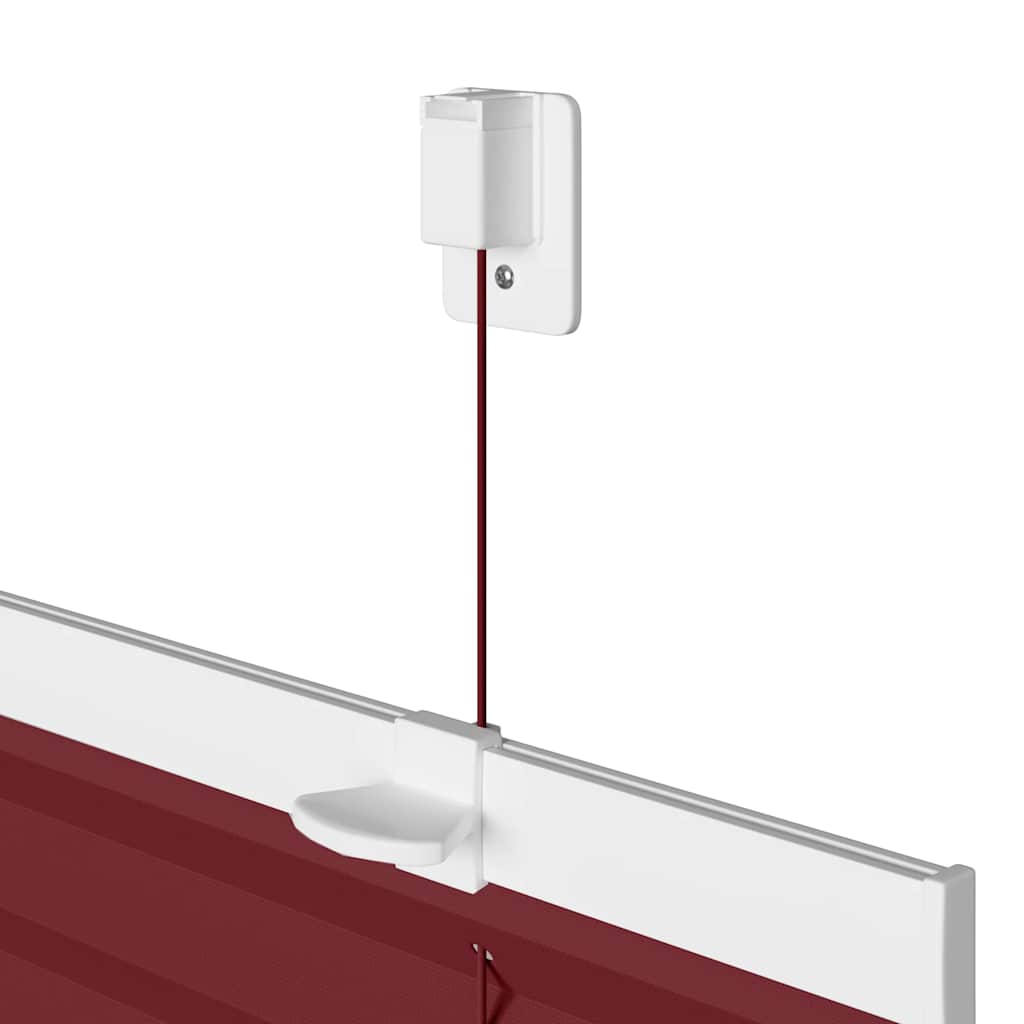 Klostuotos žaliuzės, bordo spalvos, 65x200 cm, audinys, plotis 64,4 cm, poliesteris