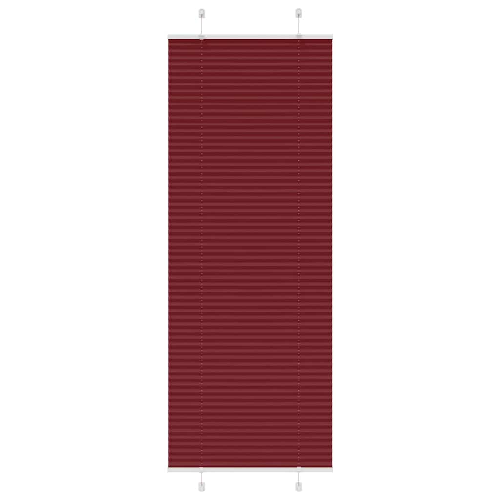 Klostuotos žaliuzės, bordo spalvos, 70x200 cm, audinys, plotis 69,4 cm, poliesteris