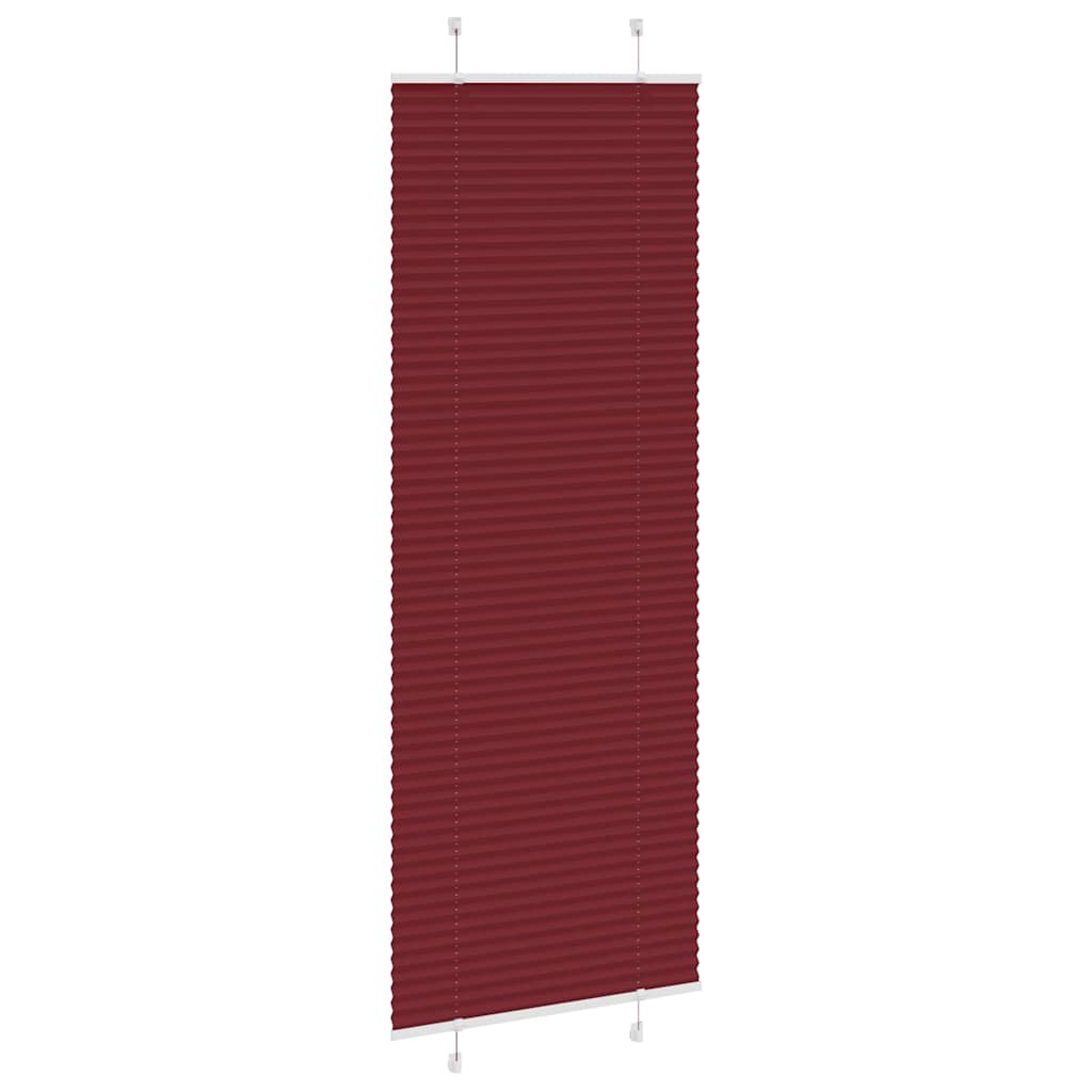 Klostuotos žaliuzės, bordo spalvos, 70x200 cm, audinys, plotis 69,4 cm, poliesteris