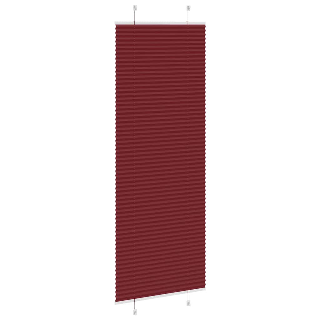 Klostuotos žaliuzės, bordo spalvos, 70x200 cm, audinys, plotis 69,4 cm, poliesteris