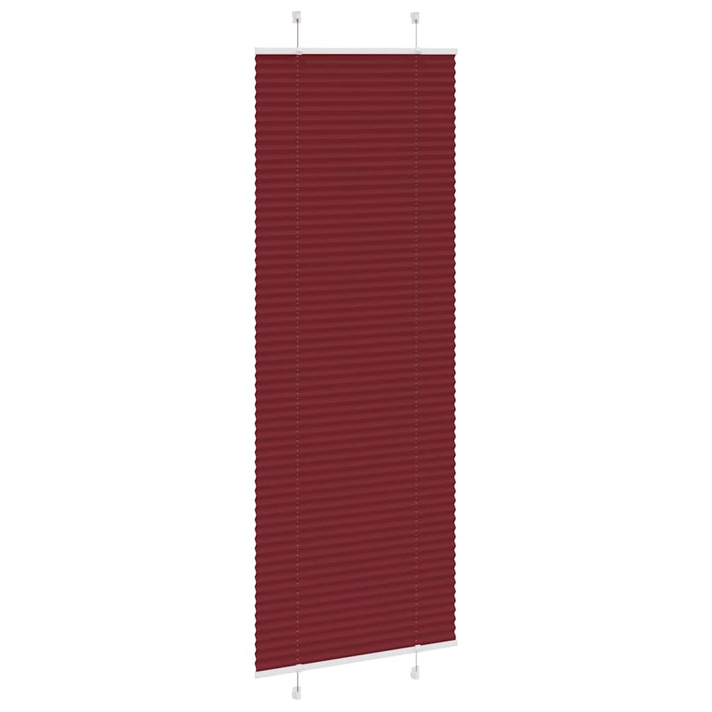Klostuotos žaliuzės, bordo raudonos, 80x200 cm, audinys, plotis 79,4 cm, poliesteris