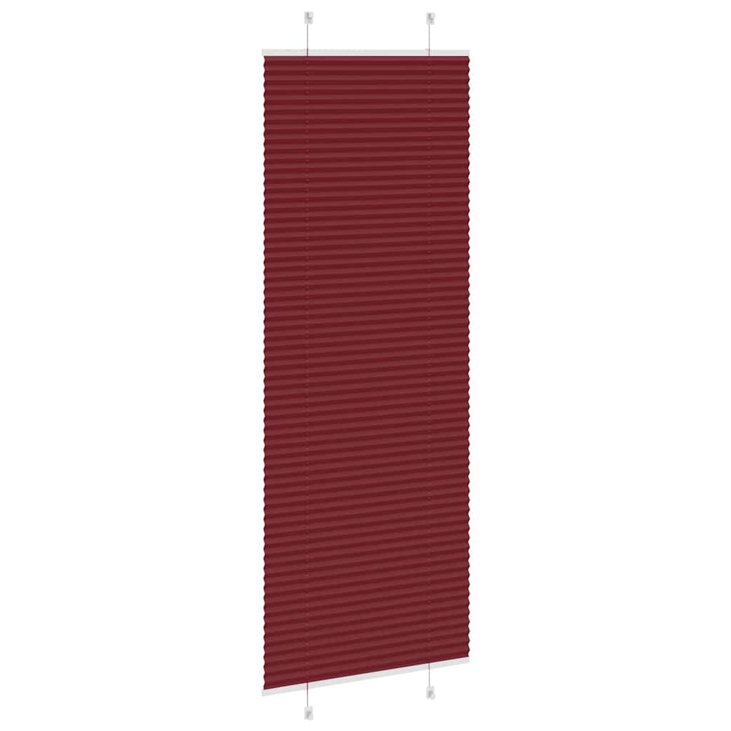 Klostuotos žaliuzės, bordo raudonos, 80x200 cm, audinys, plotis 79,4 cm, poliesteris