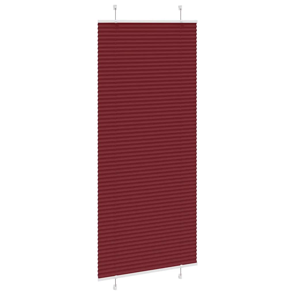 Klostuotos žaliuzės, bordo spalvos, 95x200 cm, audinys, plotis 94,4 cm, poliesteris